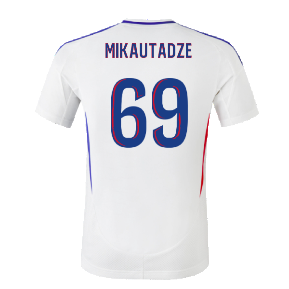 2024-2025 Olympique Lyon Home Shirt (Mikautadze 69)