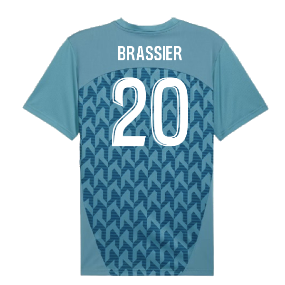 2024-2025 Marseille Pre-Match Shirt (Bold Blue) (Brassier 20)