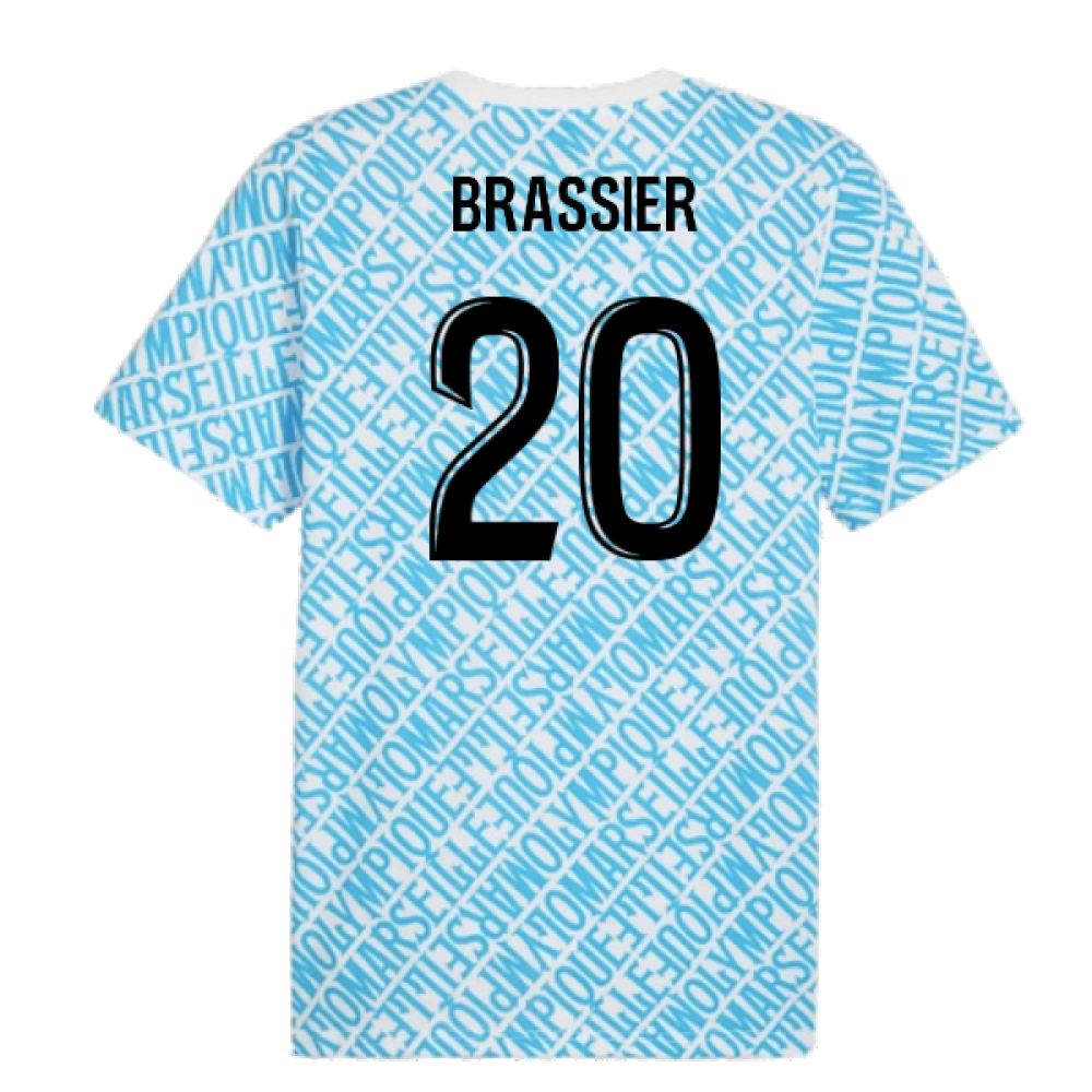 2024-2025 Marseille ftblCulture Tee AOP (Blue) (Brassier 20)