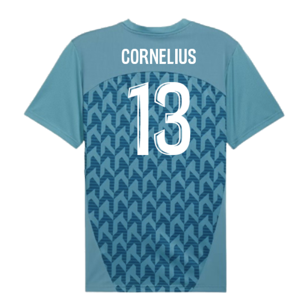 2024-2025 Marseille Pre-Match Shirt (Bold Blue) (Cornelius 13)