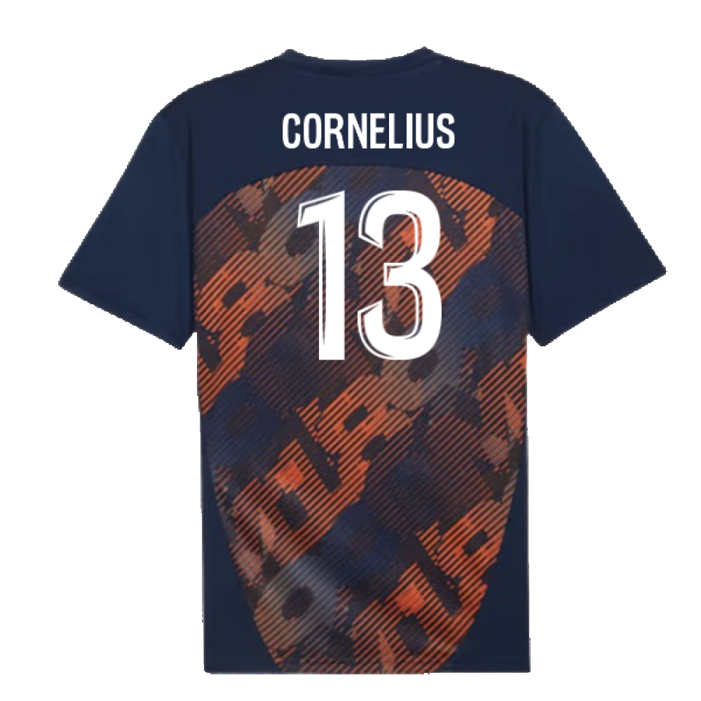 2024-2025 Marseille Pre-Match Shirt (Club Navy) (Cornelius 13)