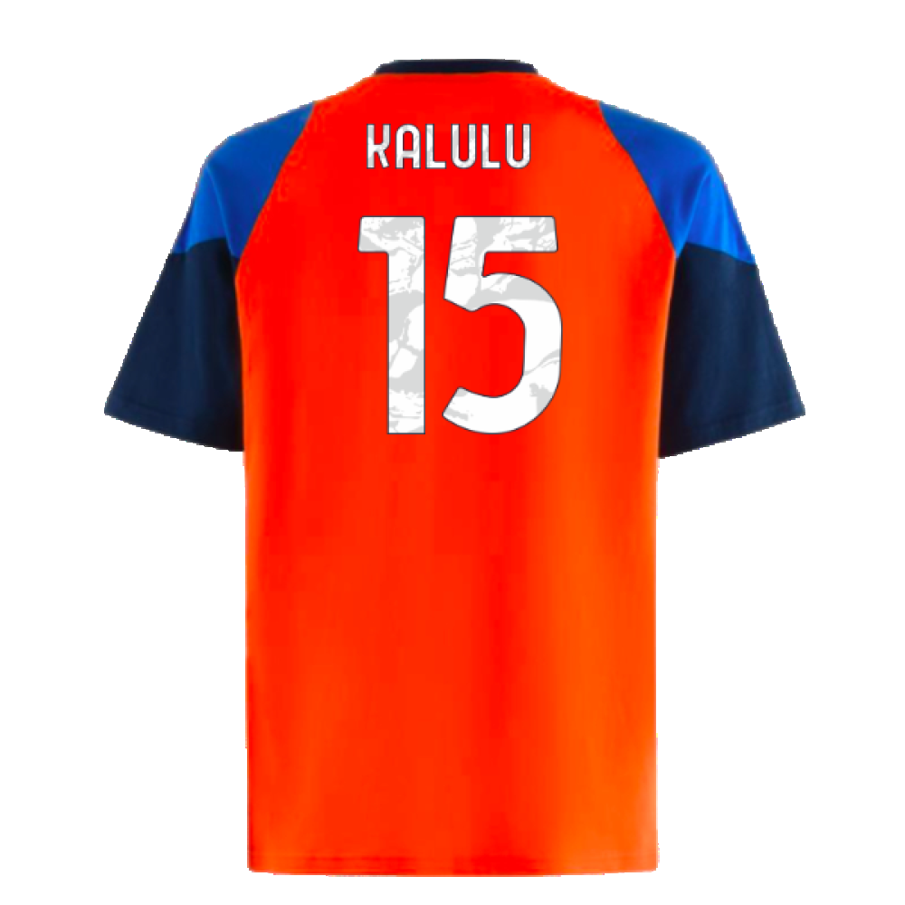 2024-2025 Juventus Training Tee (Orange) (Kalulu 15)