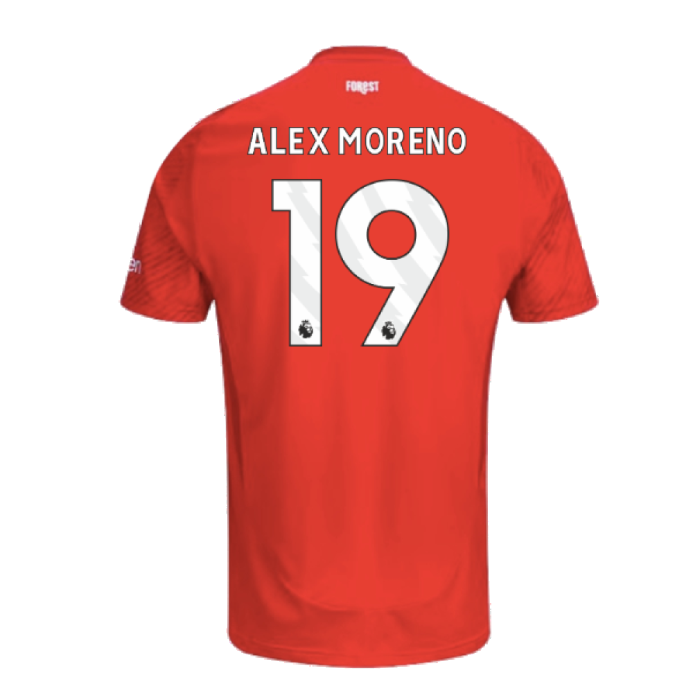 2024-2025 Nottingham Forest Home Shirt (Alex Moreno 19)