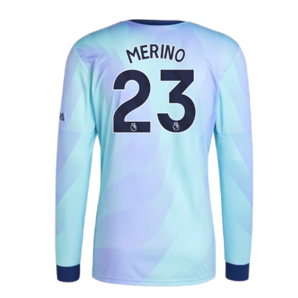 2024-2025 Arsenal Long Sleeve Third Shirt (Merino 23)