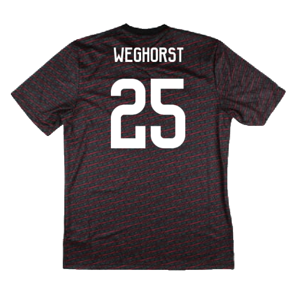 2024-2025 Ajax Pre Match Shirt (Black) (Weghorst 25)