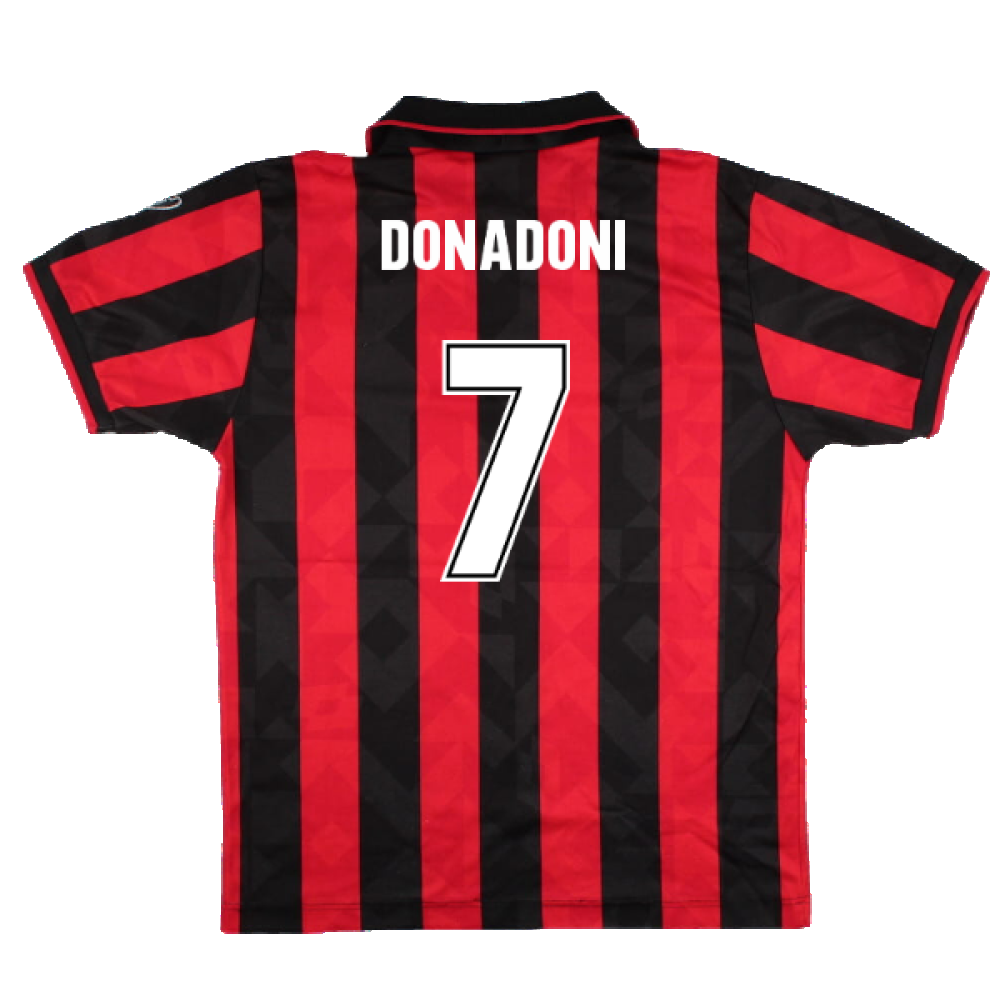 AC Milan 1994-96 Home Shirt (M) (Excellent) (Donadoni 7)