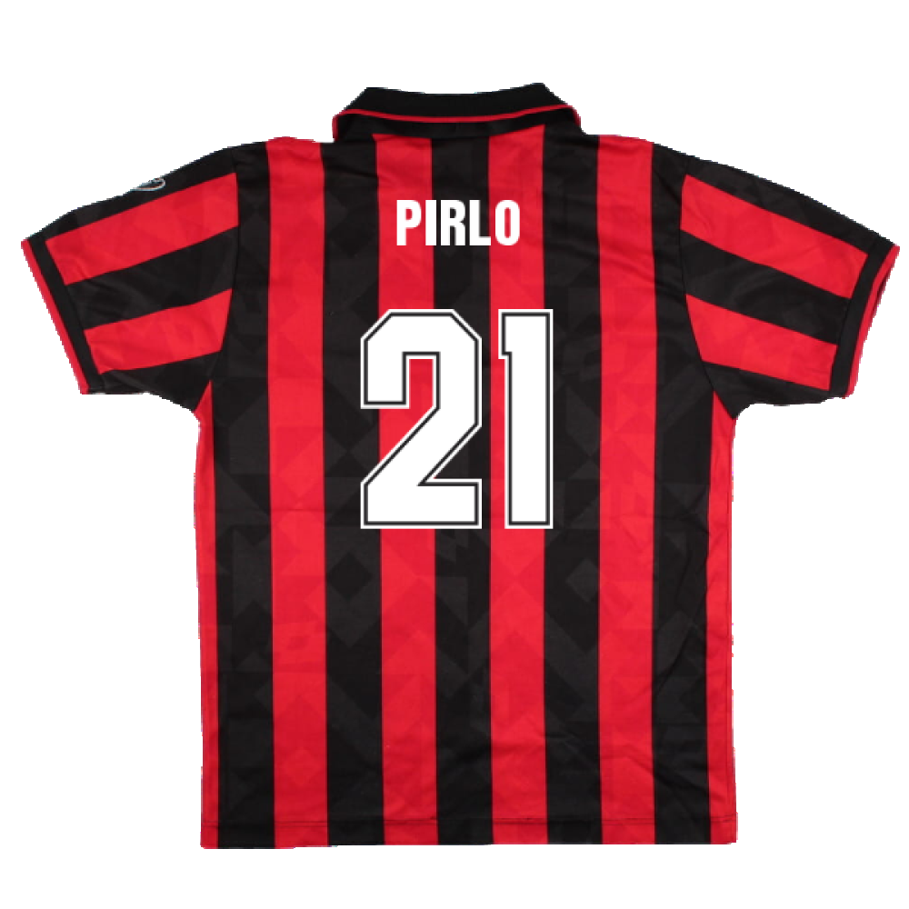 AC Milan 1994-96 Home Shirt (M) (Excellent) (PIRLO 21)