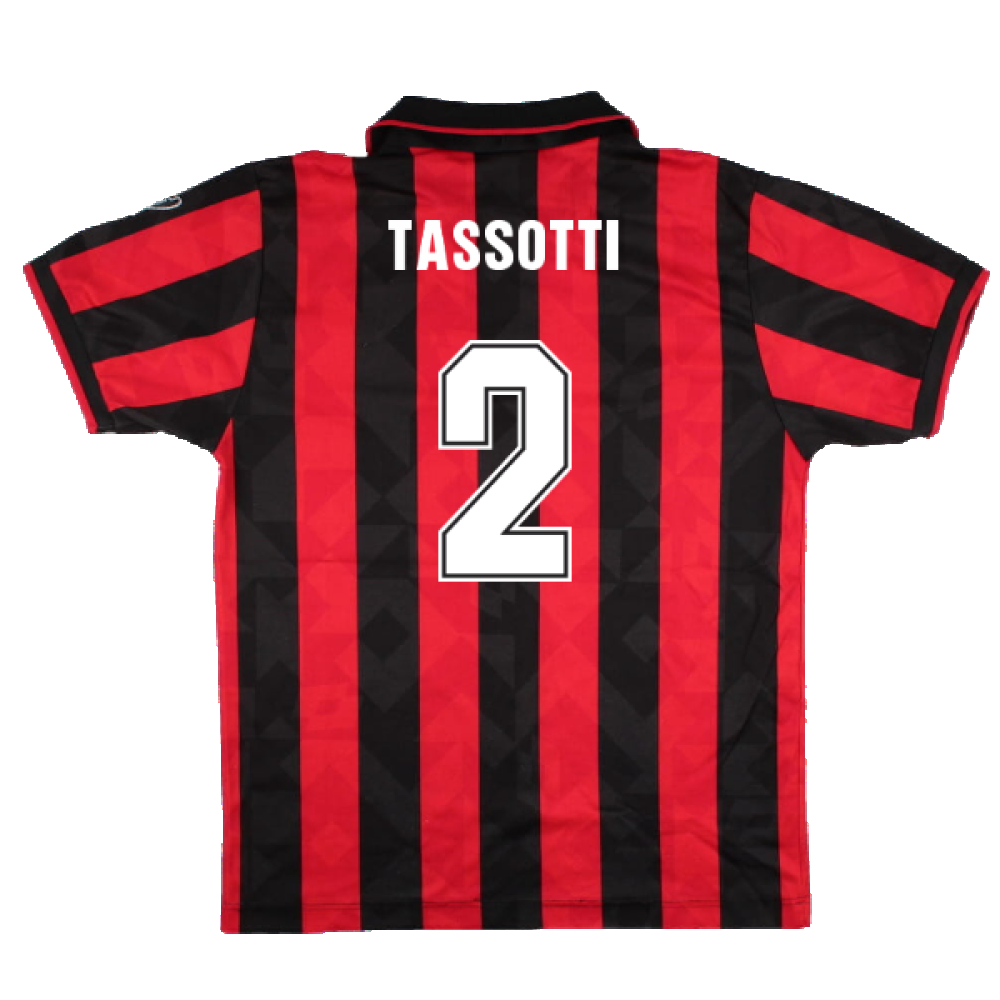 AC Milan 1994-96 Home Shirt (M) (Excellent) (Tassotti 2)