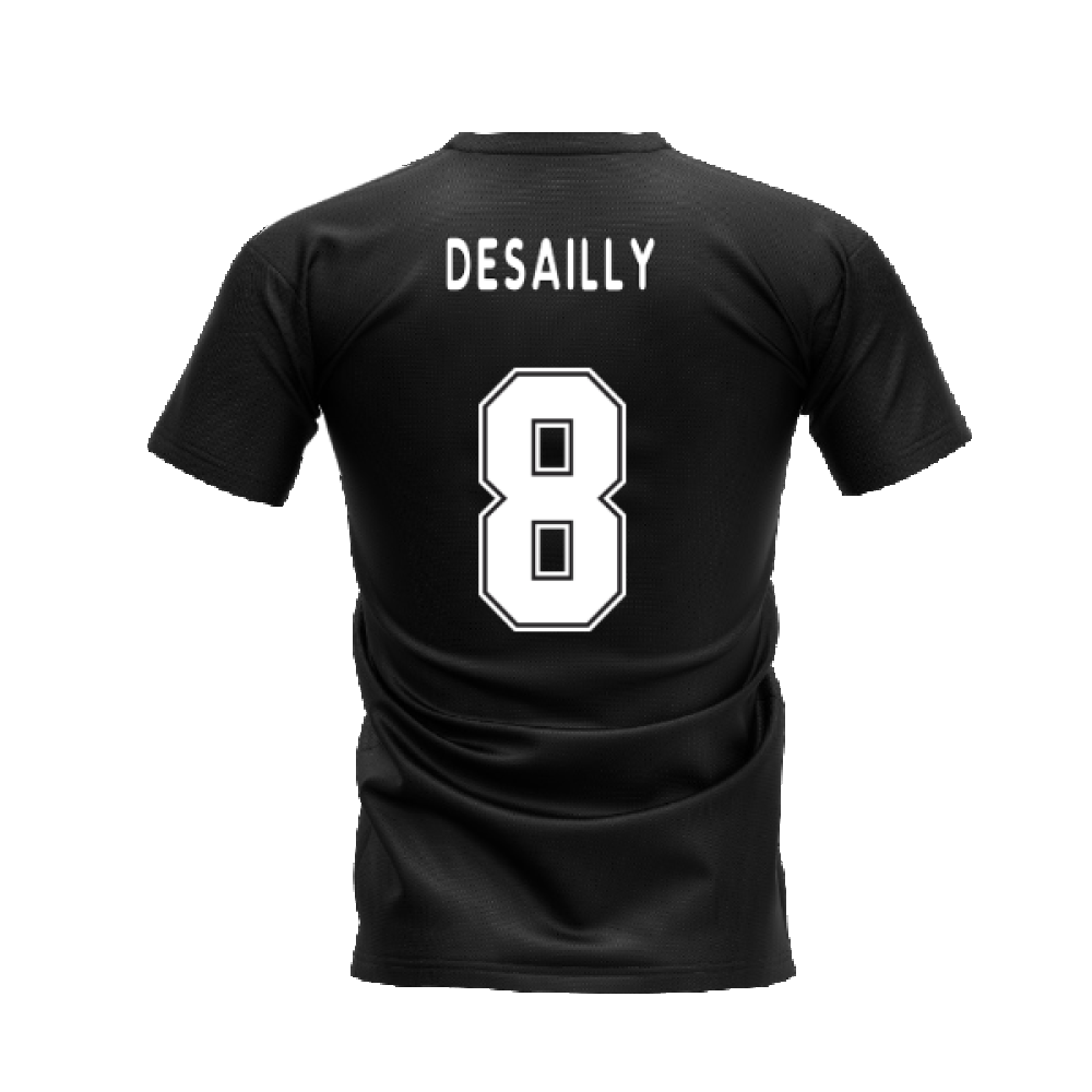 AC Milan 1995-1996 Retro Shirt T-shirt (Black) (DESAILLY 8)