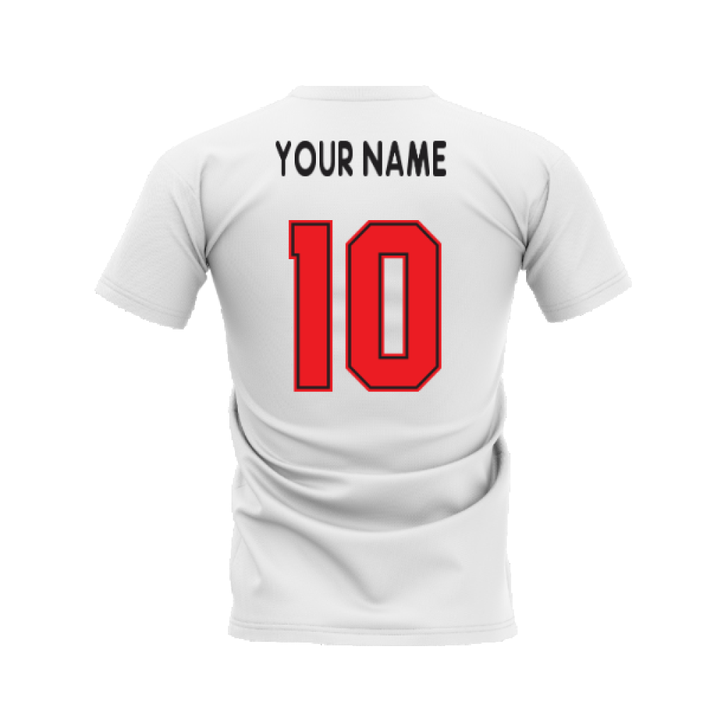 AC Milan 1995-1996 Retro Shirt T-shirt (White) (Your Name)