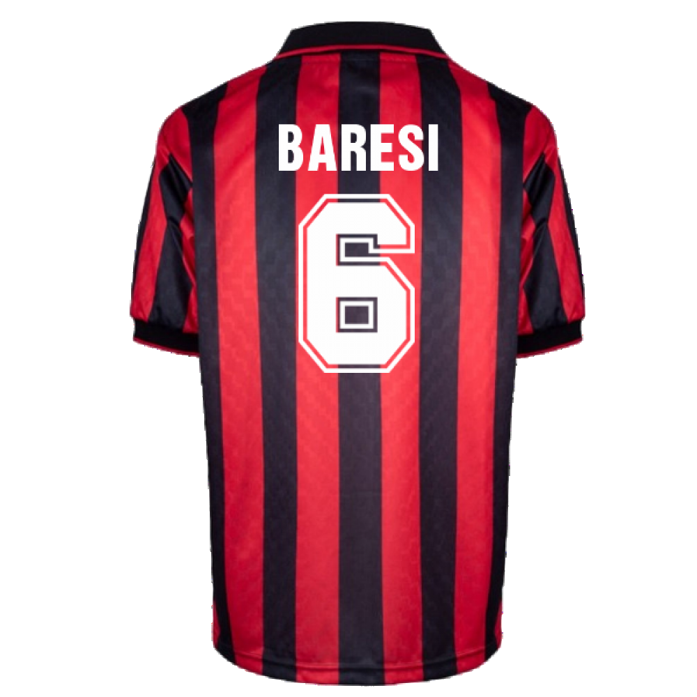 AC Milan 1996 Home Retro Shirt (BARESI 6)