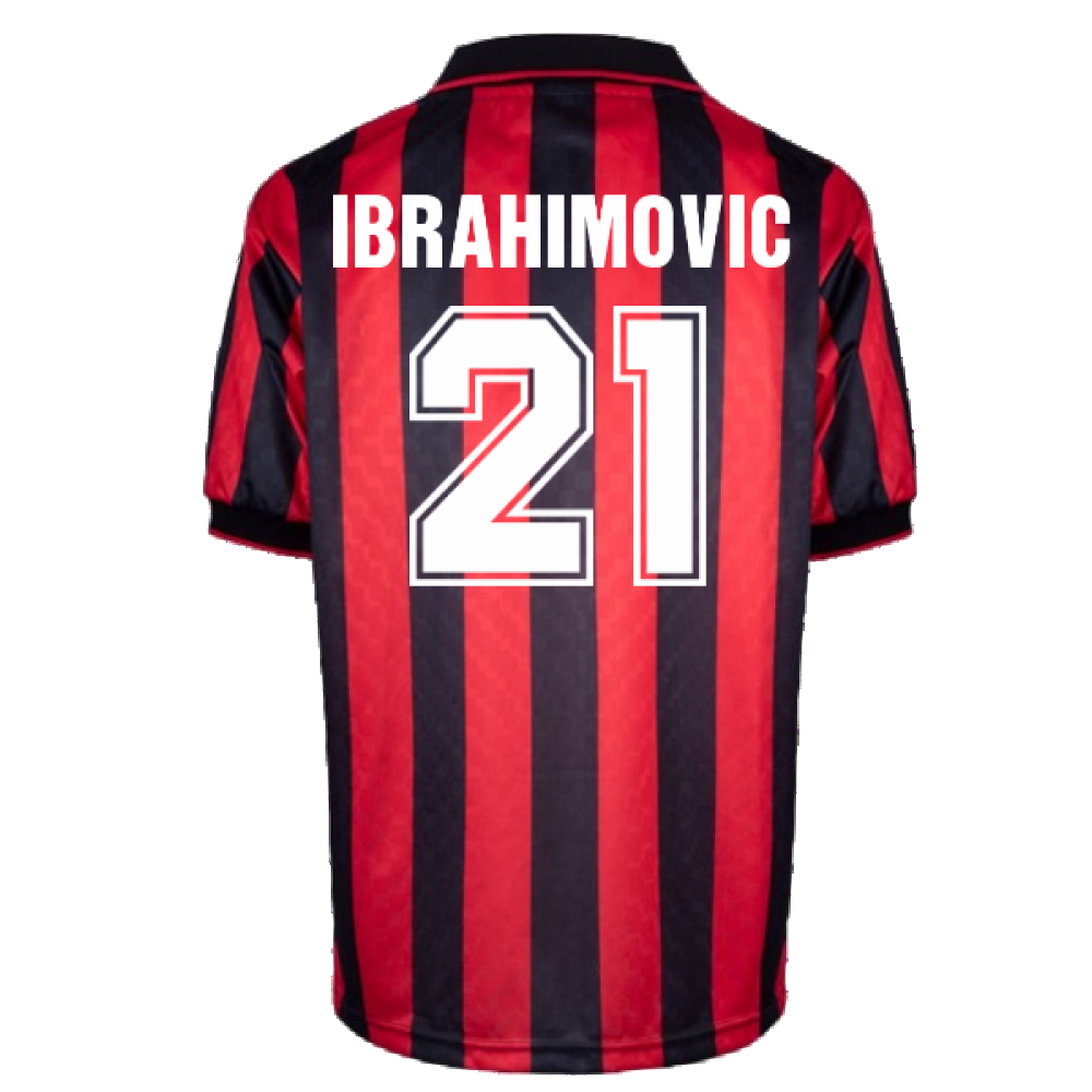 AC Milan 1996 Home Retro Shirt (Ibrahimovic 21)