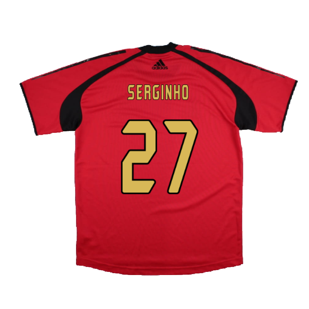 AC Milan 2004-05 Adidas Champions League Training Shirt (L) (Serginho 27) (Very Good)