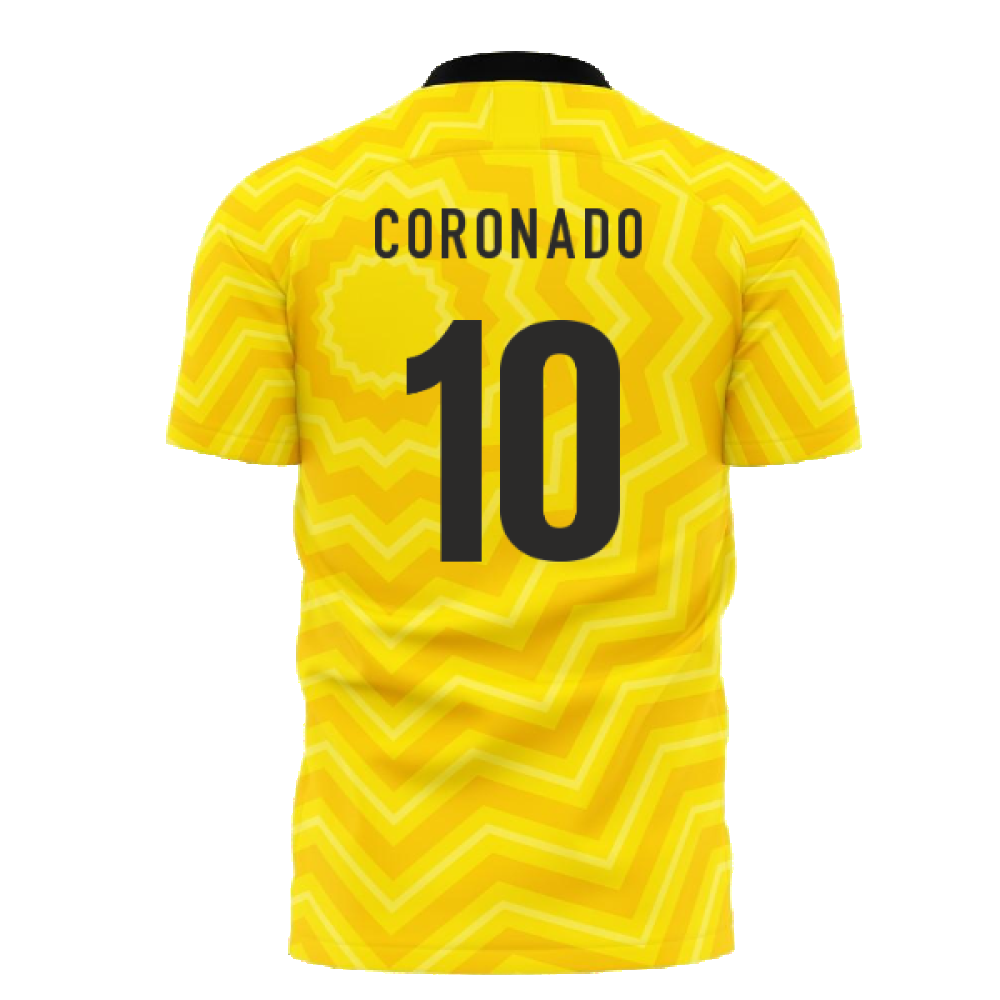 Al-Ittihad 2024-2025 Home Concept Football Kit (Libero) - Adult Long Sleeve (Coronado 10)