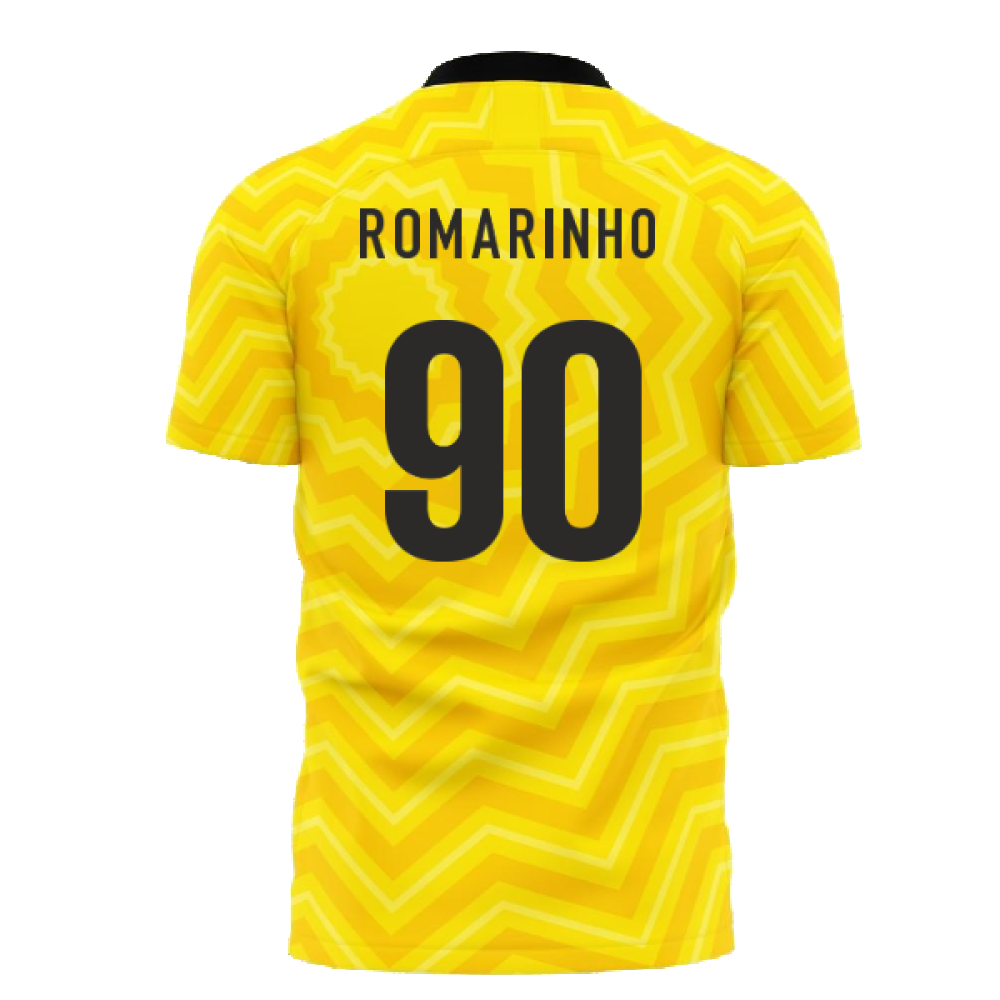 Al-Ittihad 2024-2025 Home Concept Football Kit (Libero) - Adult Long Sleeve (Romarinho 90)