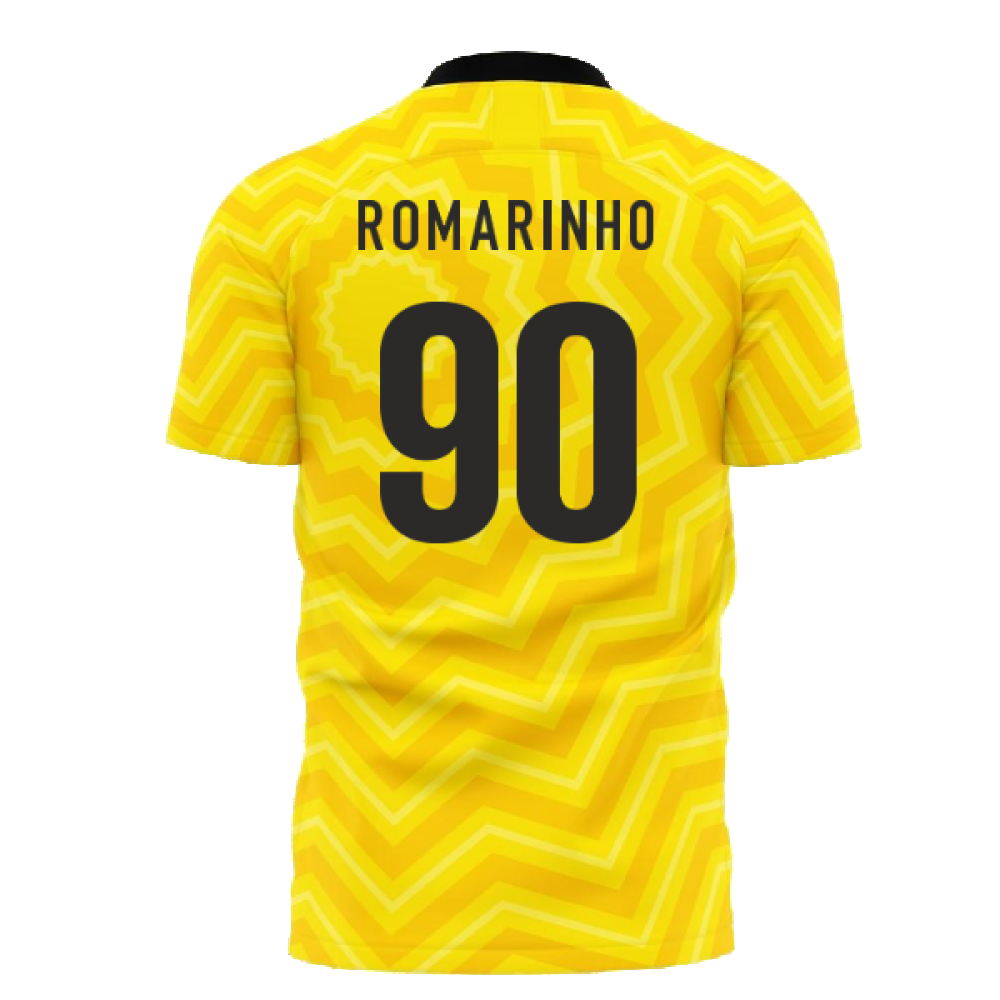 Al-Ittihad 2024-2025 Home Concept Football Kit (Libero) - Baby (Romarinho 90)