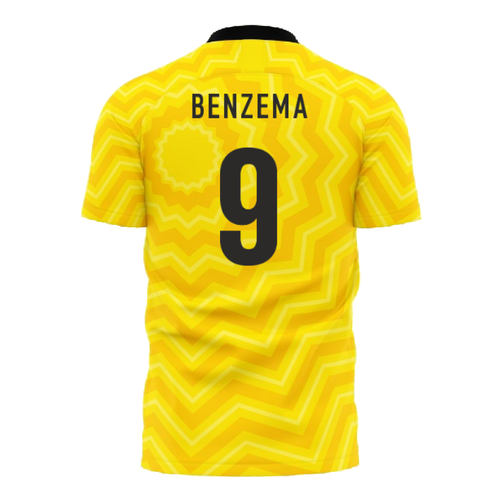 Al-Ittihad 2024-2025 Home Concept Football Kit (Libero) - Kids (Benzema 9)