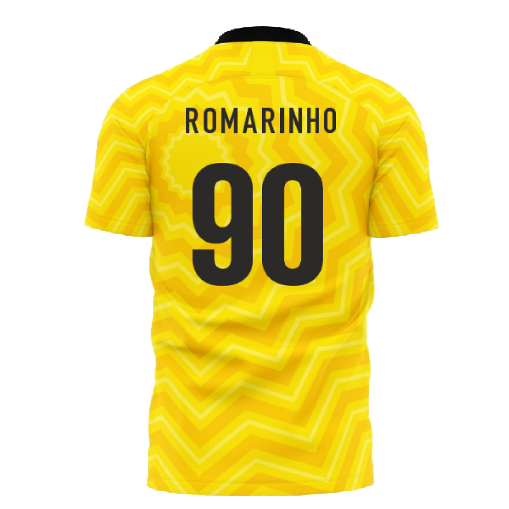 Al-Ittihad 2024-2025 Home Concept Football Kit (Libero) - Little Boys (Romarinho 90)