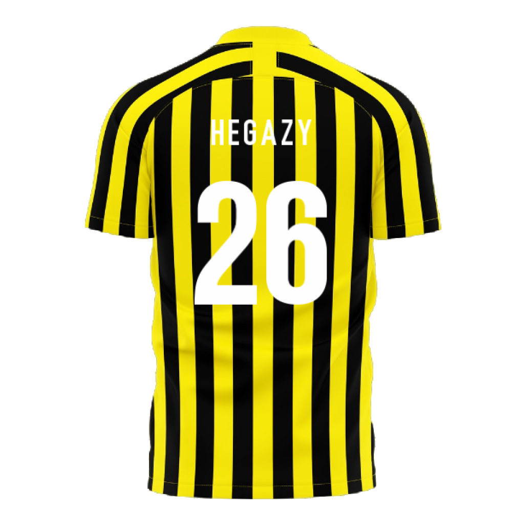 Al-Ittihad 2024-2025 Stripe Home Concept Football Kit (Libero) (Hegazy 26)