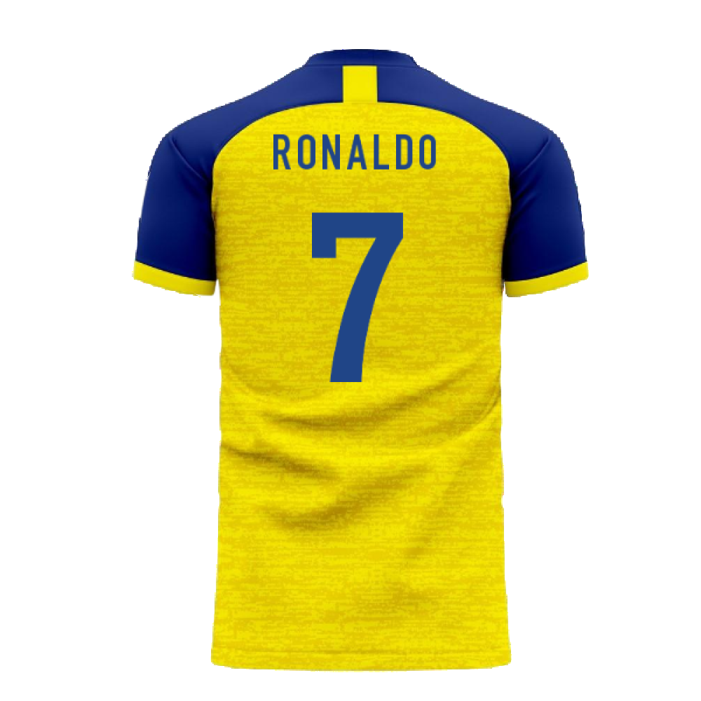 Al-Nassr 2024-2025 Home Concept Football Kit (Libero) - Little Boys (Ronaldo 7)