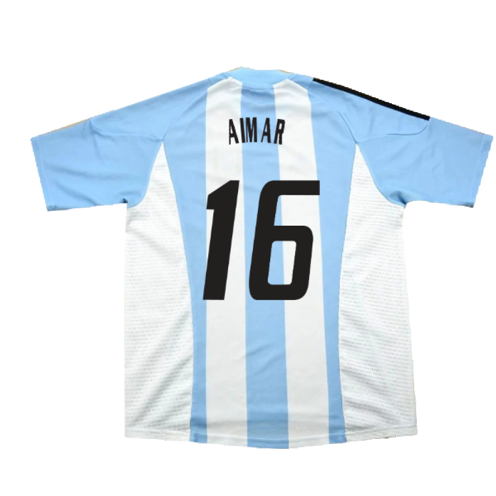 Argentina 2002-04 Home Shirt (L) (Excellent) (Aimar 16)