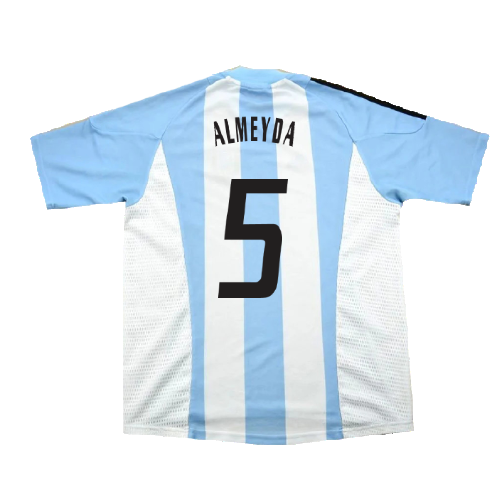 Argentina 2002-04 Home Shirt (L) (Excellent) (Almeyda 5)