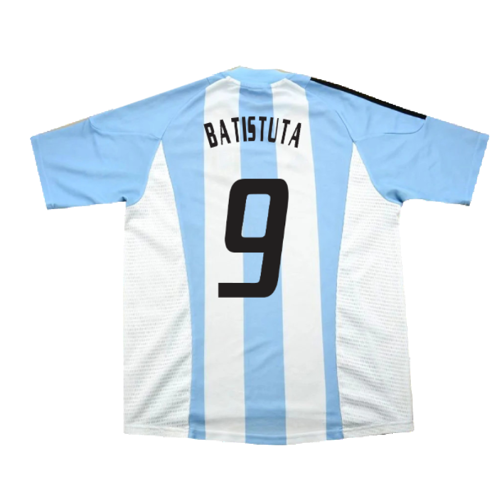 Argentina 2002-04 Home Shirt (L) (Excellent) (Batistuta 9)