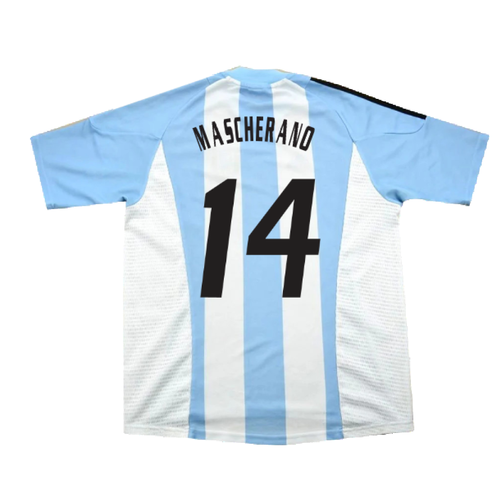 Argentina 2002-04 Home Shirt (L) (Excellent) (MASCHERANO 14)