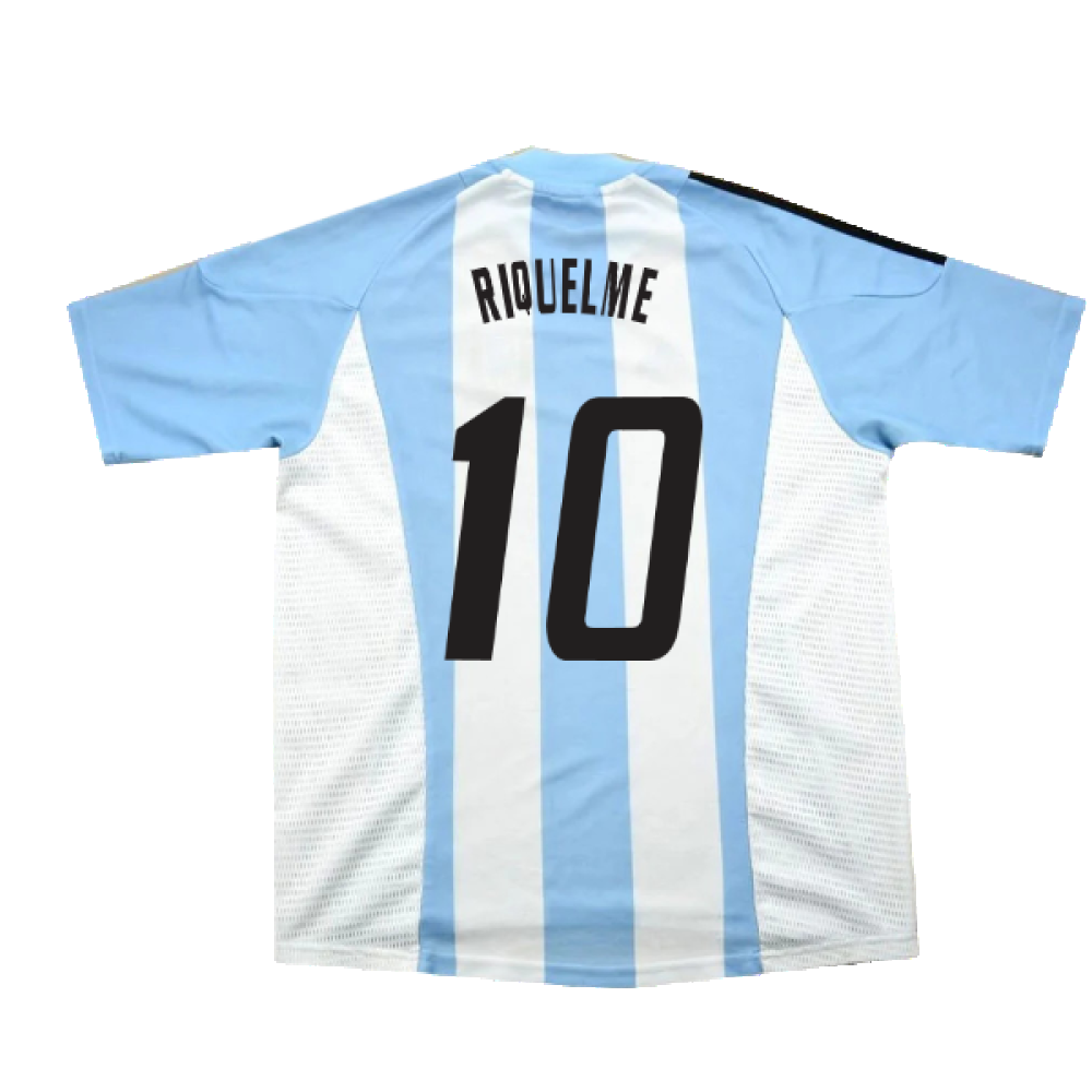 Argentina 2002-04 Home Shirt (L) (Excellent) (RIQUELME 10)