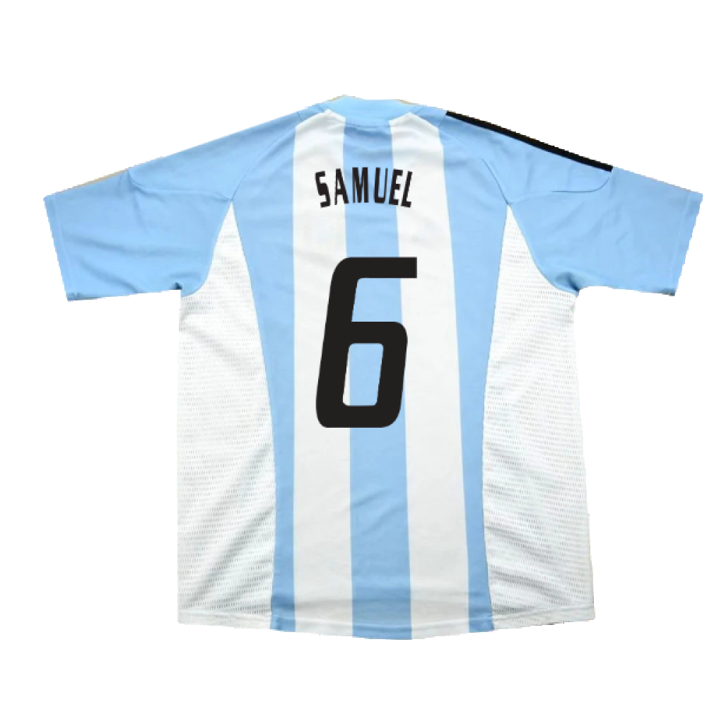 Argentina 2002-04 Home Shirt (L) (Excellent) (Samuel 6)