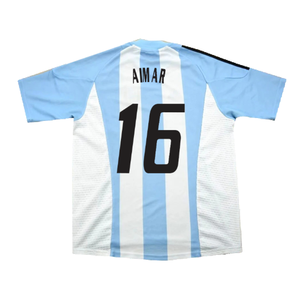 Argentina 2002-04 Home Shirt (L) (Excellent) (Aimar 16)