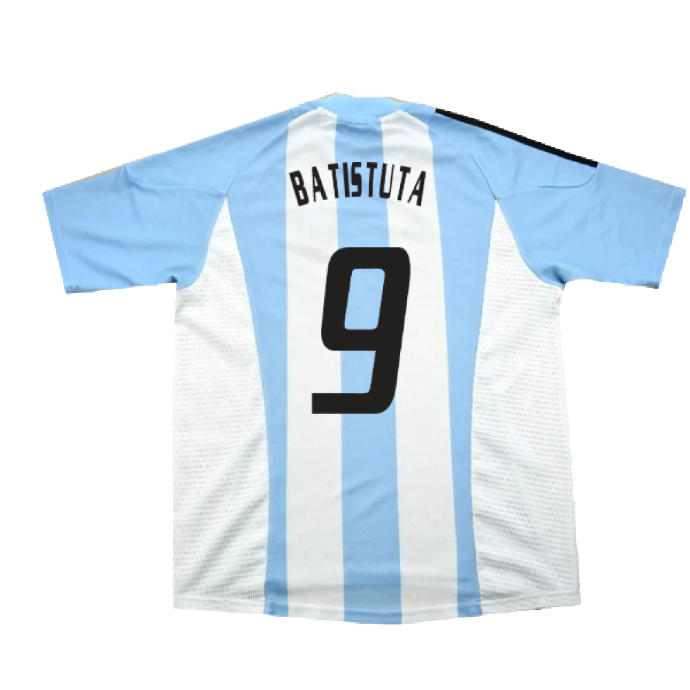 Argentina 2002-04 Home Shirt (L) (Excellent) (Batistuta 9)