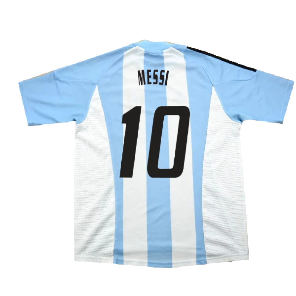 Argentina 2002-04 Home Shirt (L) (Excellent) (MESSI 10)