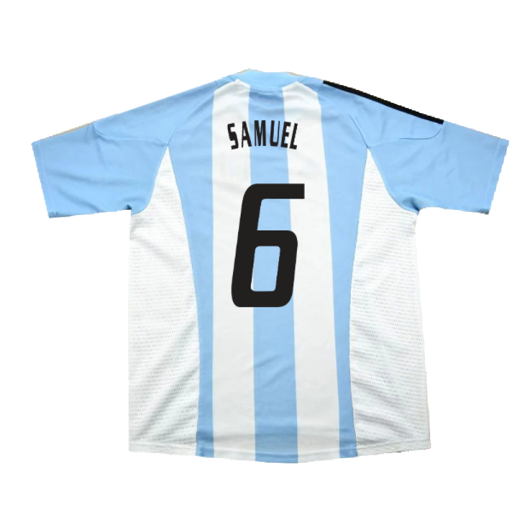 Argentina 2002-04 Home Shirt (L) (Excellent) (Samuel 6)