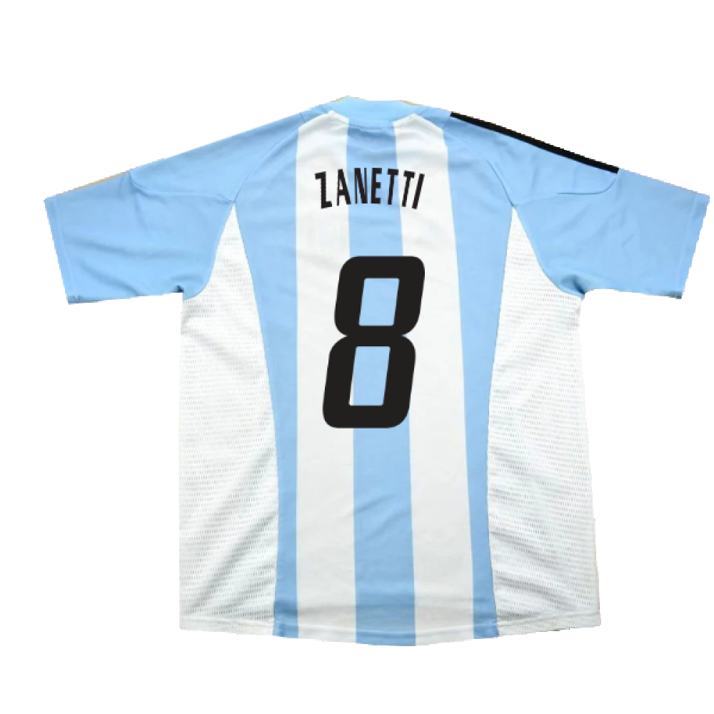 Argentina 2002-04 Home Shirt (L) (Excellent) (Zanetti 8)