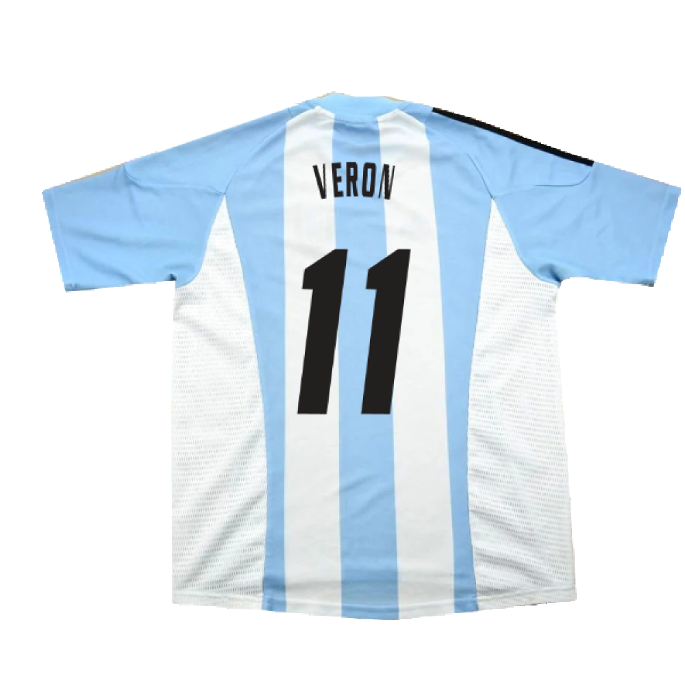 Argentina 2002-04 Home Shirt (L) (Excellent) (Veron 11)