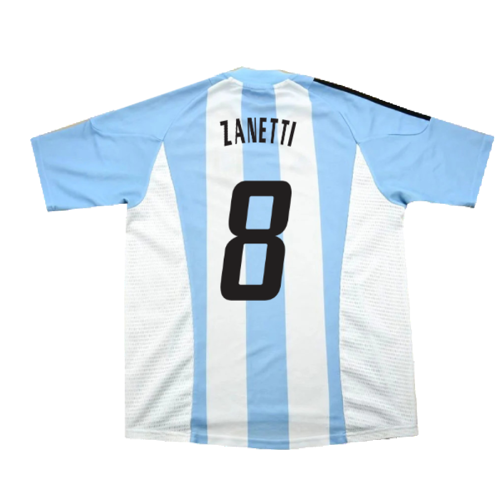 Argentina 2002-04 Home Shirt (L) (Excellent) (Zanetti 8)