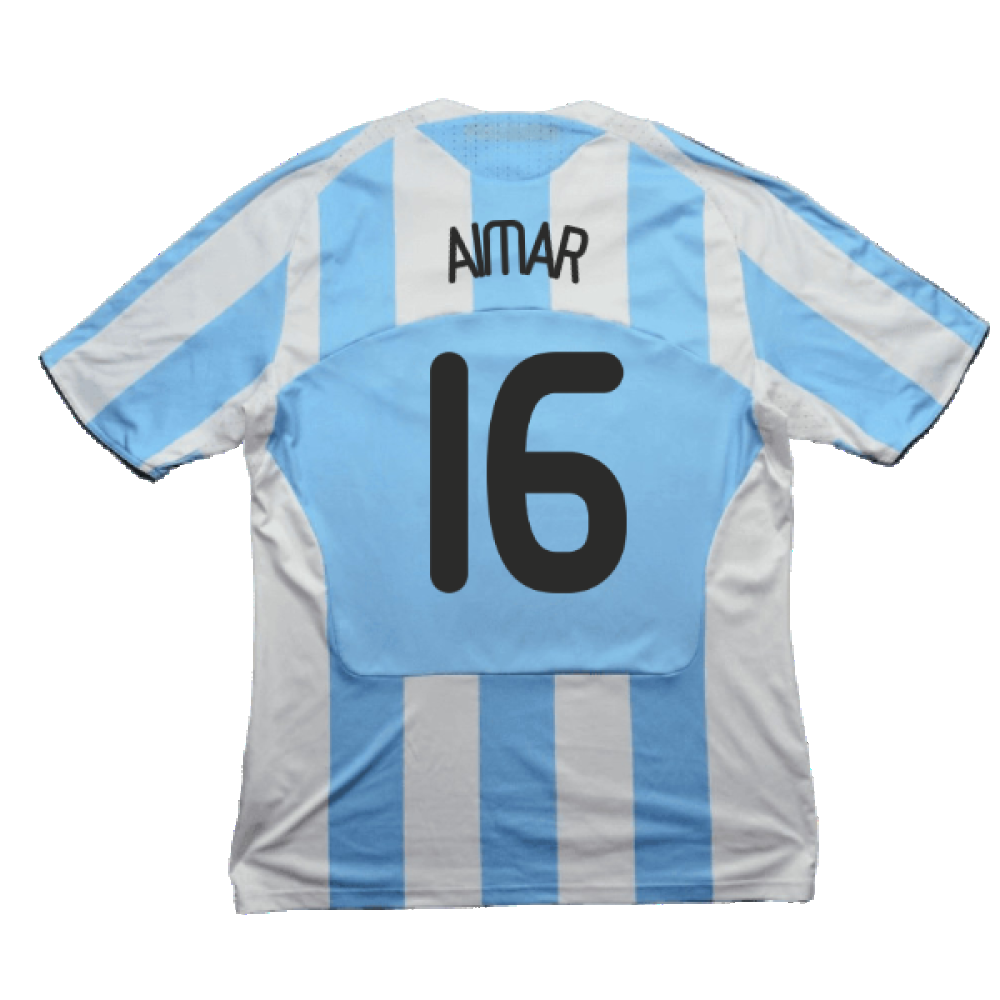 Argentina 2008-09 Home Shirt (S) (Very Good) (Aimar 16)