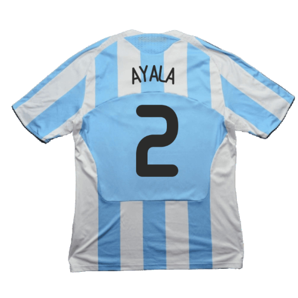 Argentina 2008-09 Home Shirt (L) (Good) (Ayala 2)