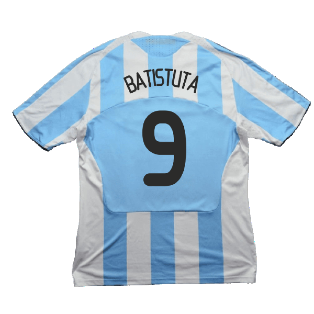 Argentina 2008-09 Home Shirt (S) (Very Good) (Batistuta 9)