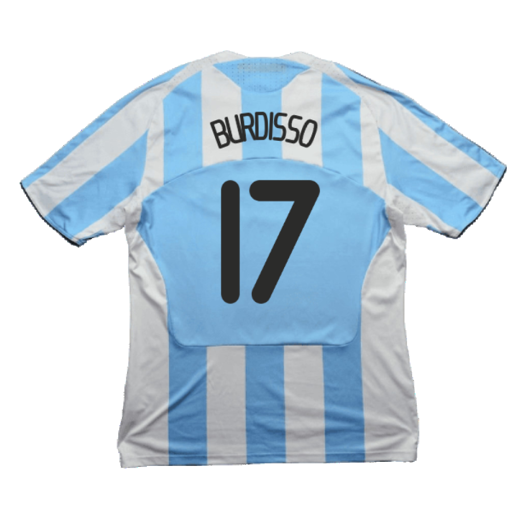 Argentina 2008-09 Home Shirt (L) (Very Good) (Burdisso 17)