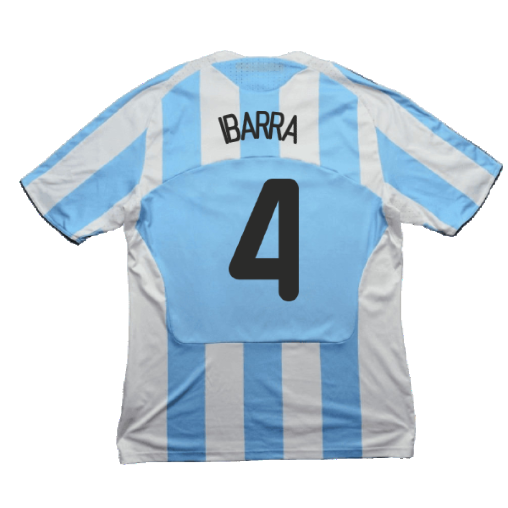 Argentina 2008-09 Home Shirt (L) (Good) (Ibarra 4)