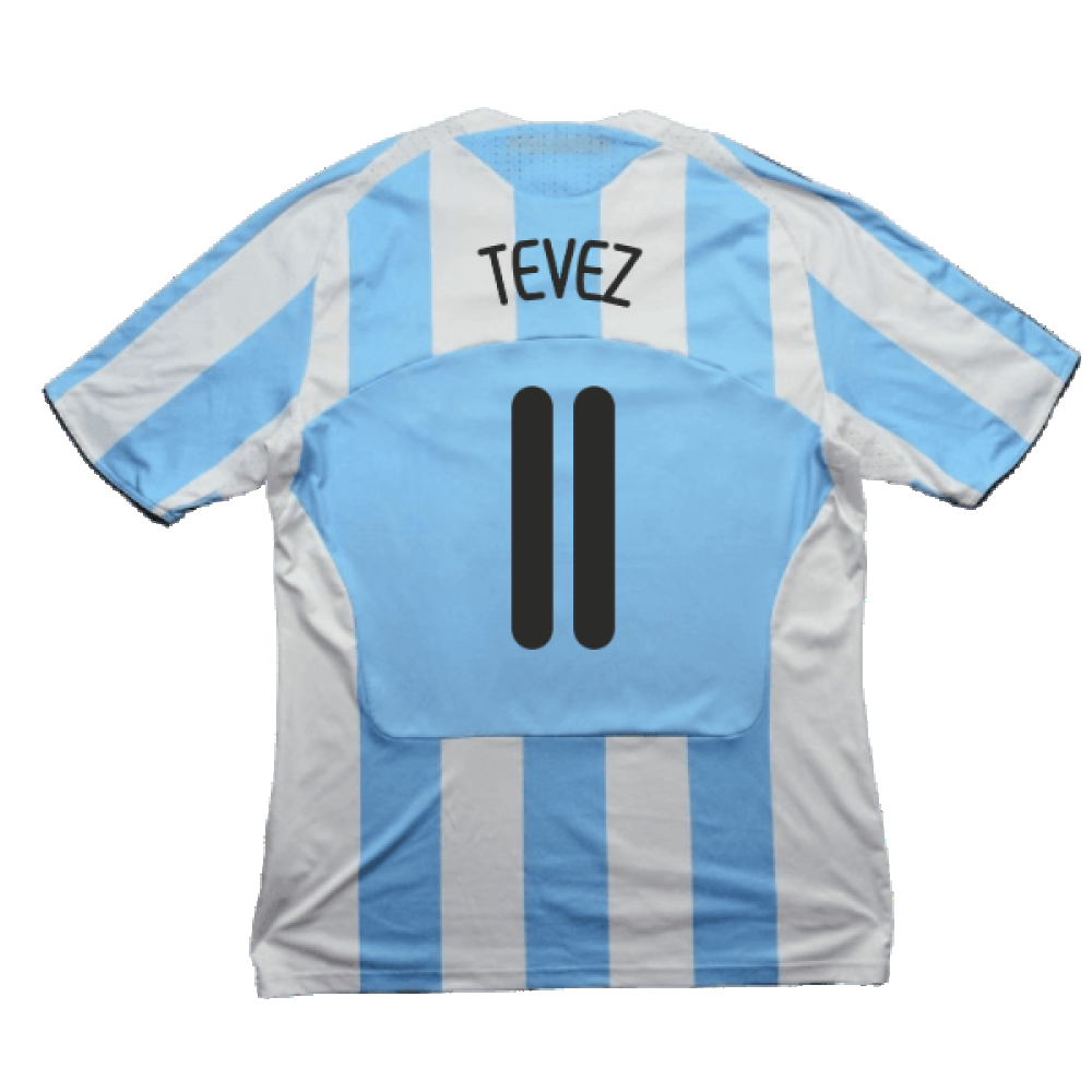 Argentina 2008-09 Home Shirt (L) (Very Good) (Tevez 11)