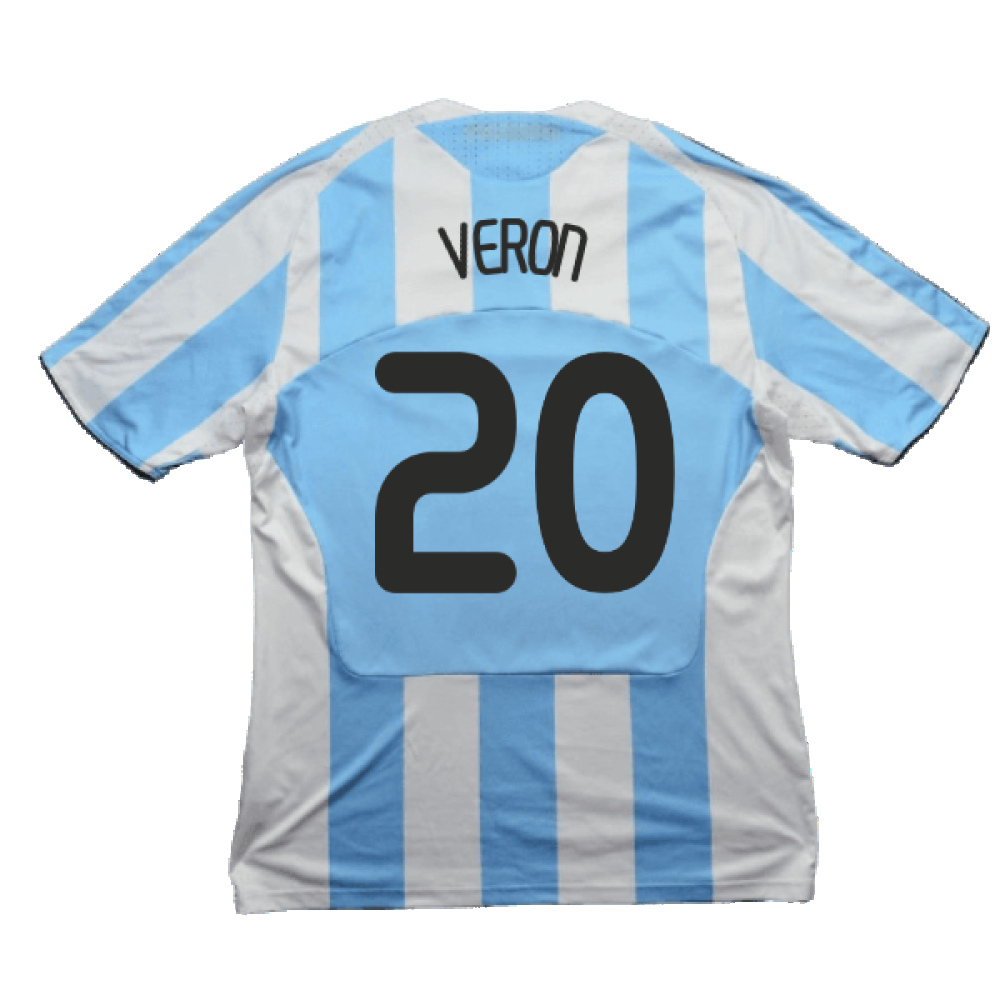 Argentina 2008-09 Home Shirt (L) (Very Good) (Veron 20)