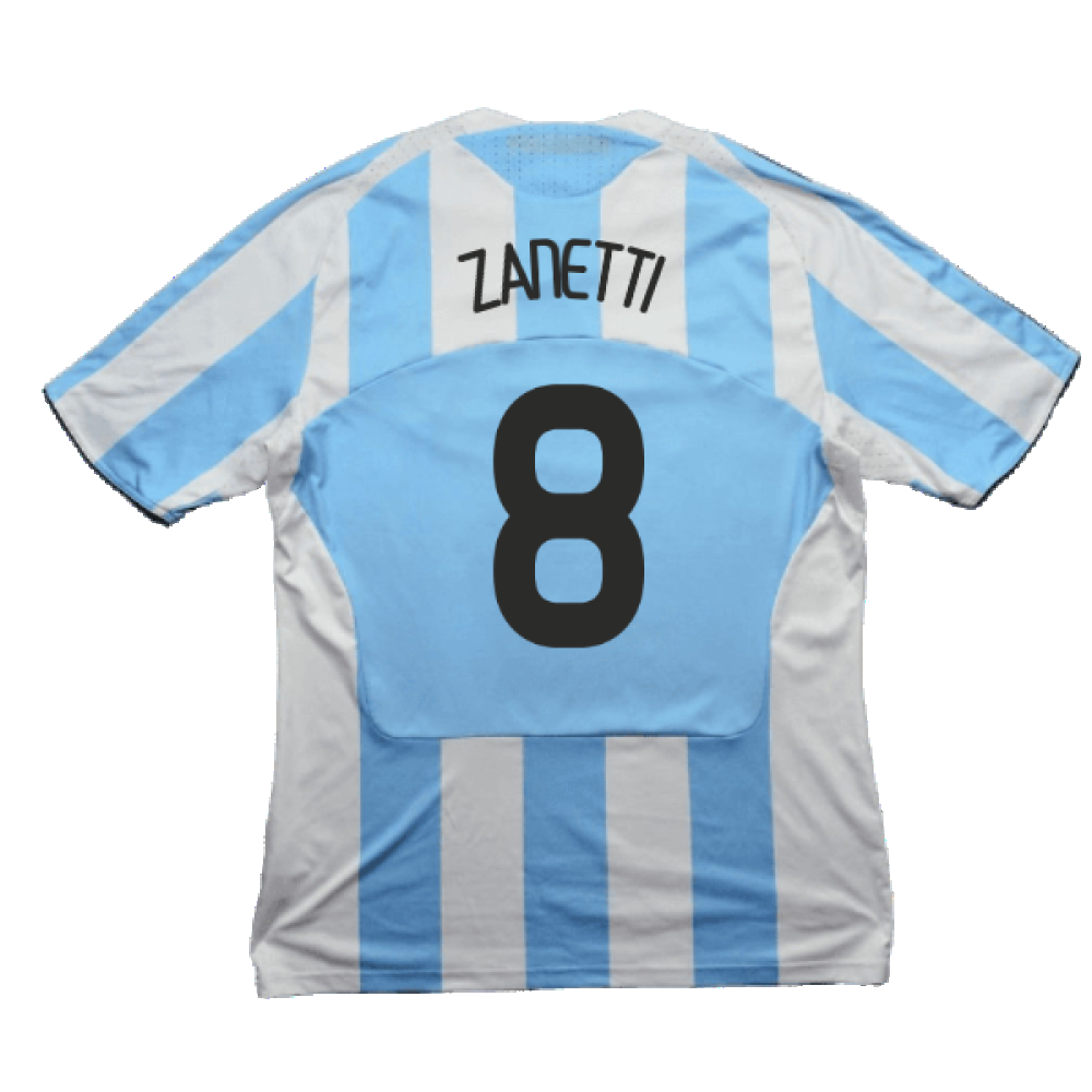 Argentina 2008-09 Home Shirt (L) (Very Good) (Zanetti 8)