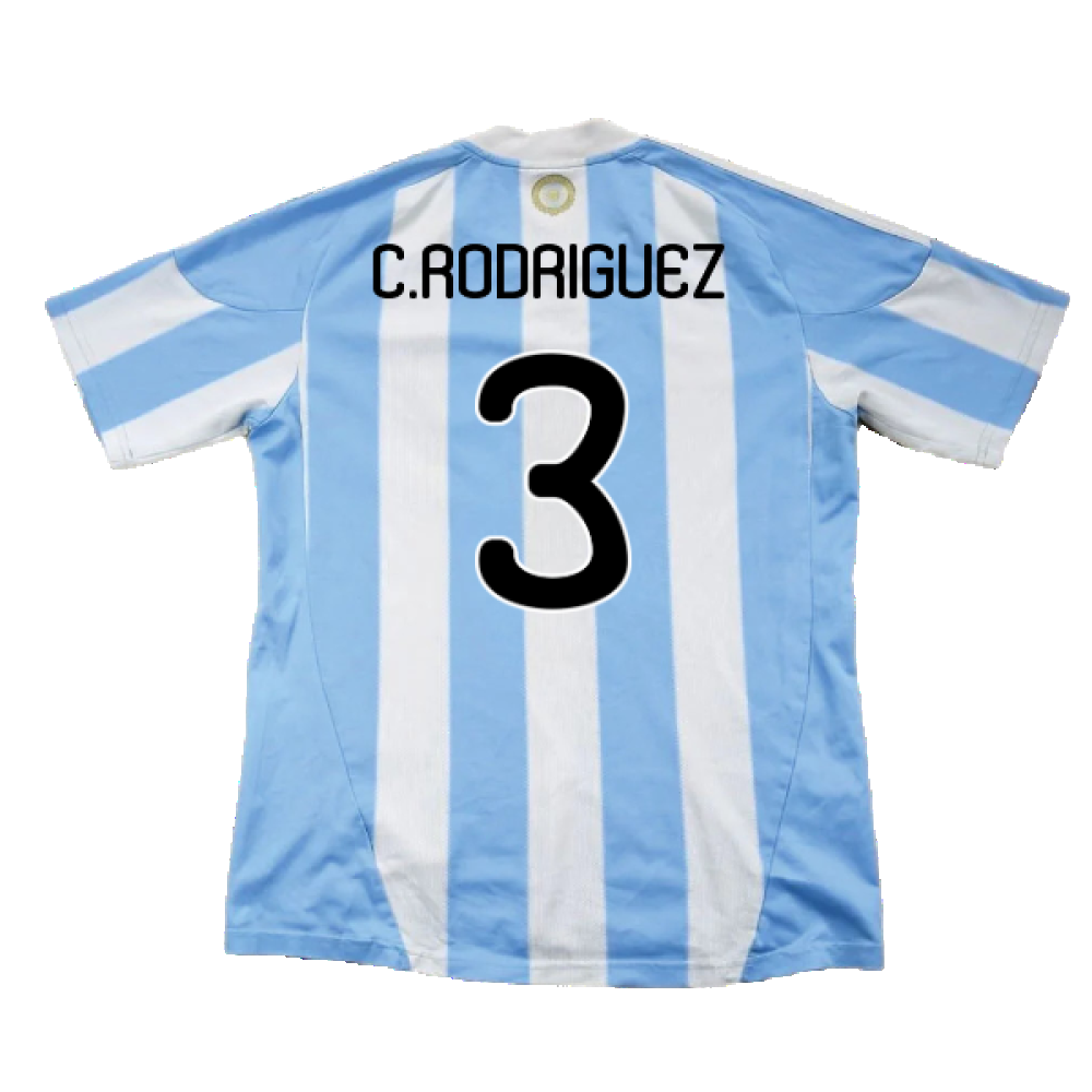 Argentina 2010-11 Home (L) (Excellent) (C.Rodriguez 3)