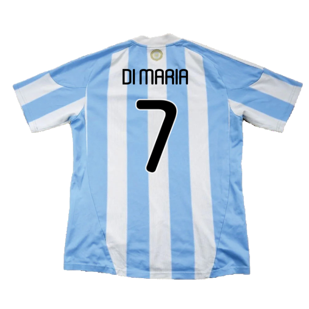 Argentina 2010-11 Home (L) (Excellent) (Di Maria 7)