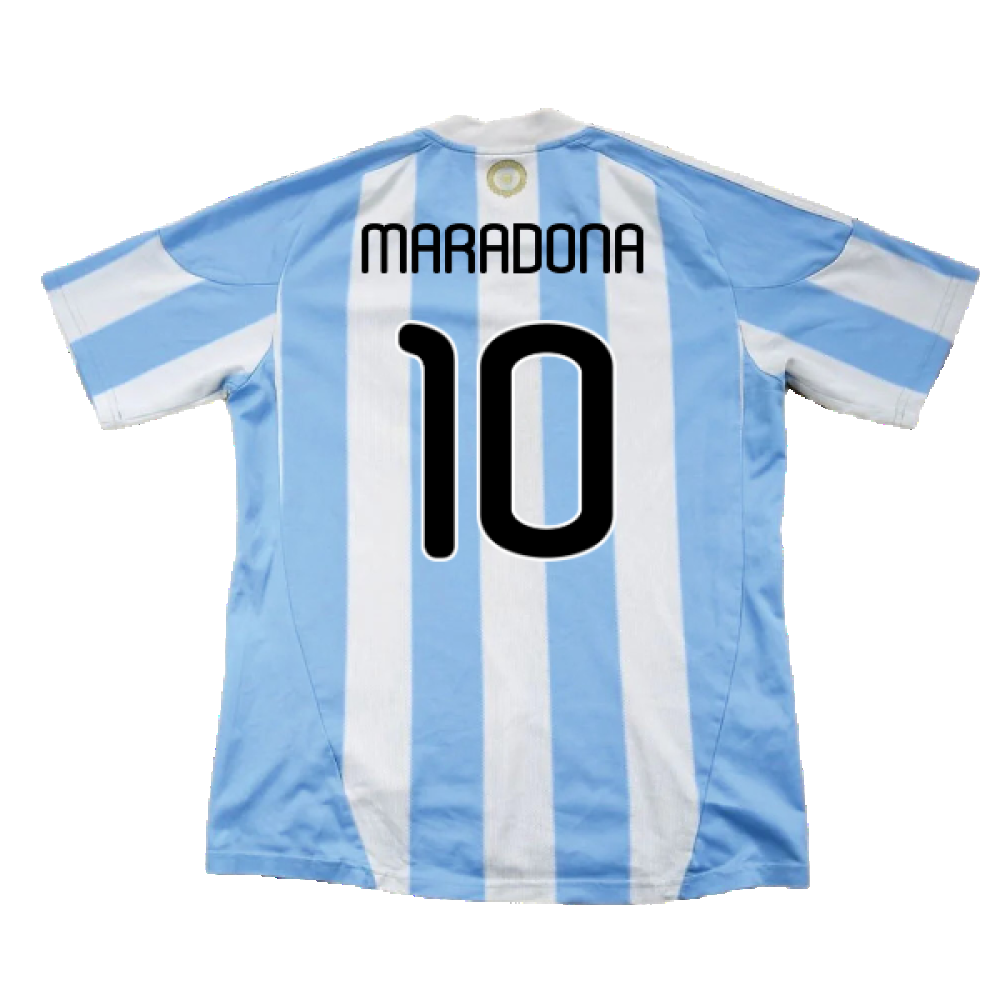 Argentina 2010-11 Home (L) (Excellent) (Maradona 10)