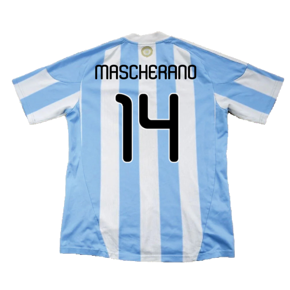 Argentina 2010-11 Home (L) (Excellent) (Mascherano 14)