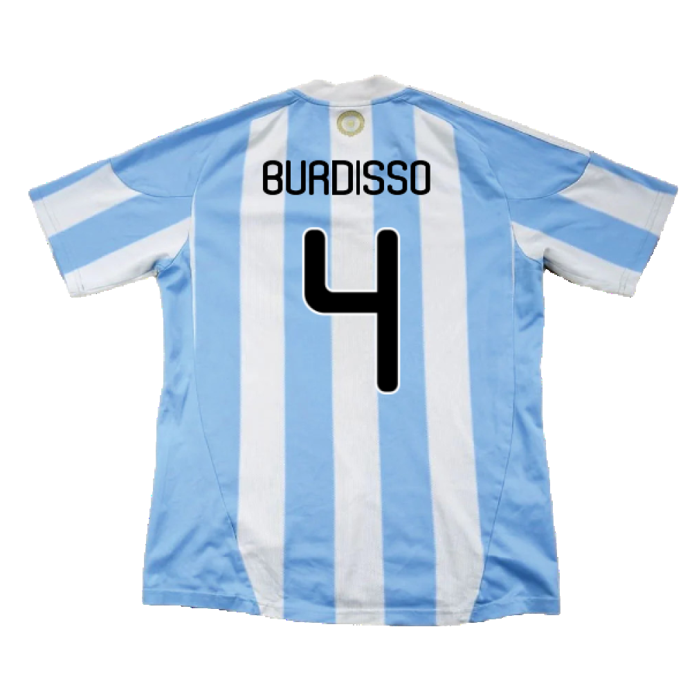 Argentina 2010-11 Home Shirt (Excellent) (Burdisso 4)